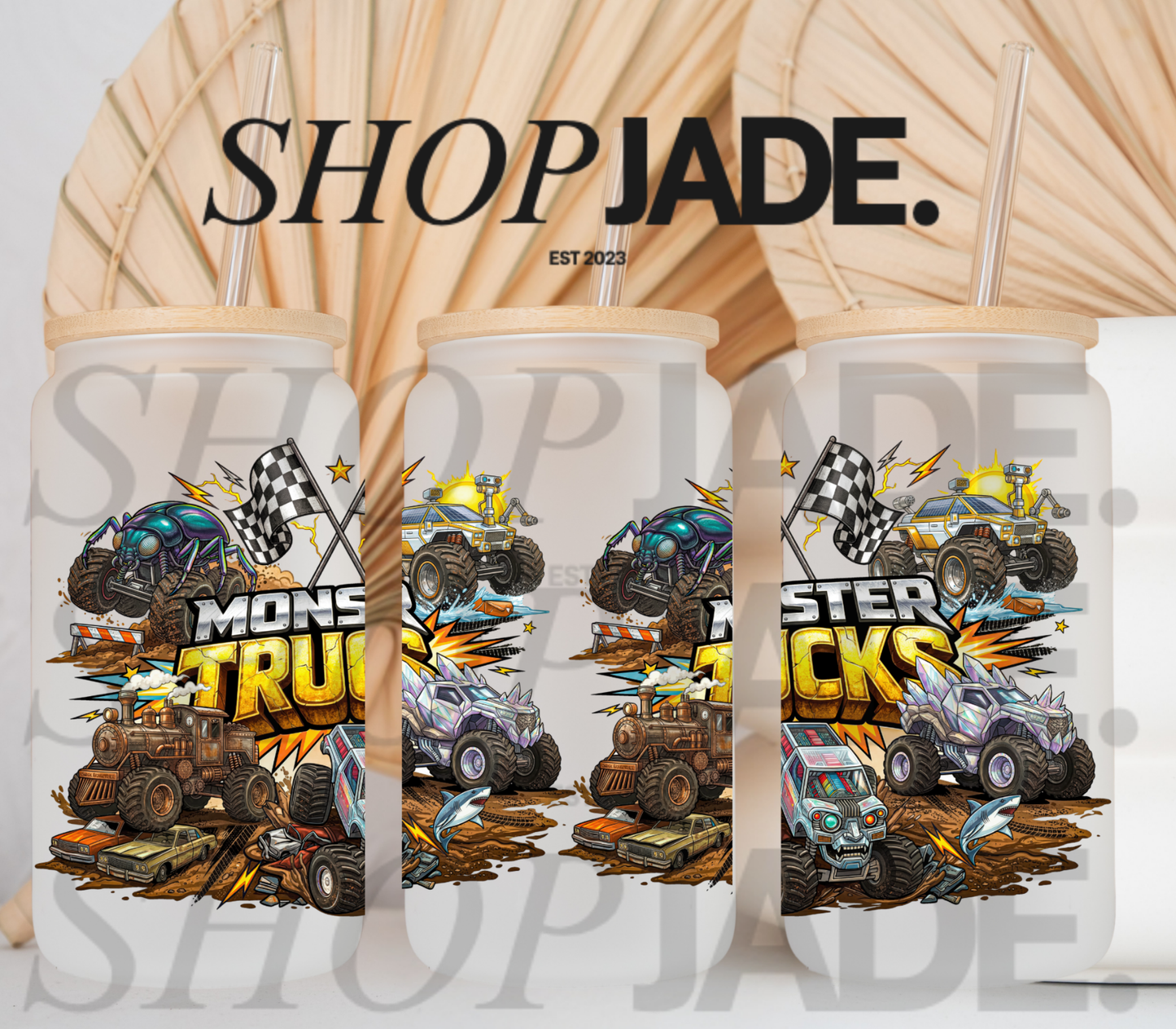 Monster Trucks UvDTF Cup Wraps