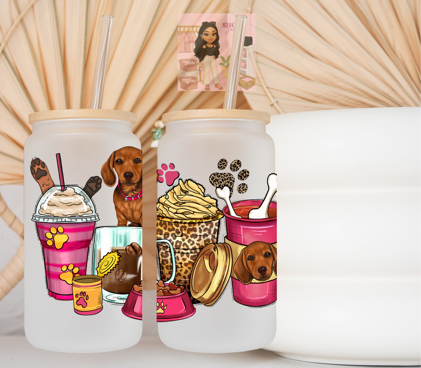 Dachshund Dog UvDTF cup wraps