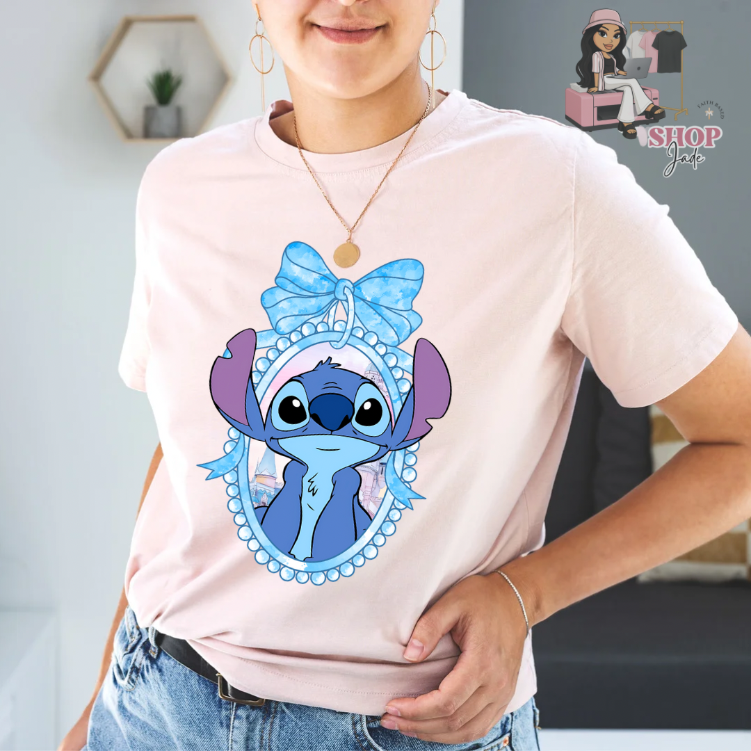 Blue alien coquette Tshirt