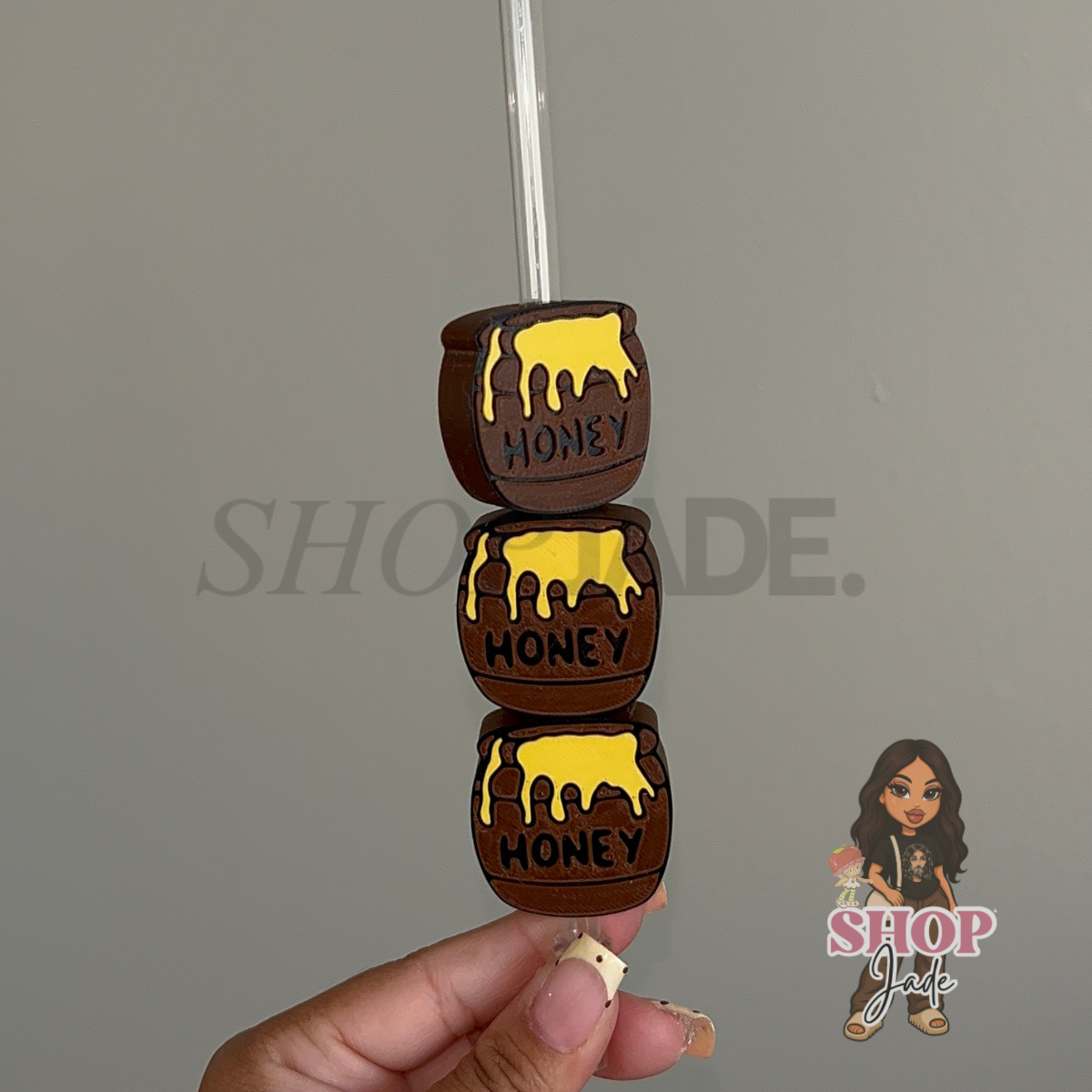 Honey Pot Straw toppers