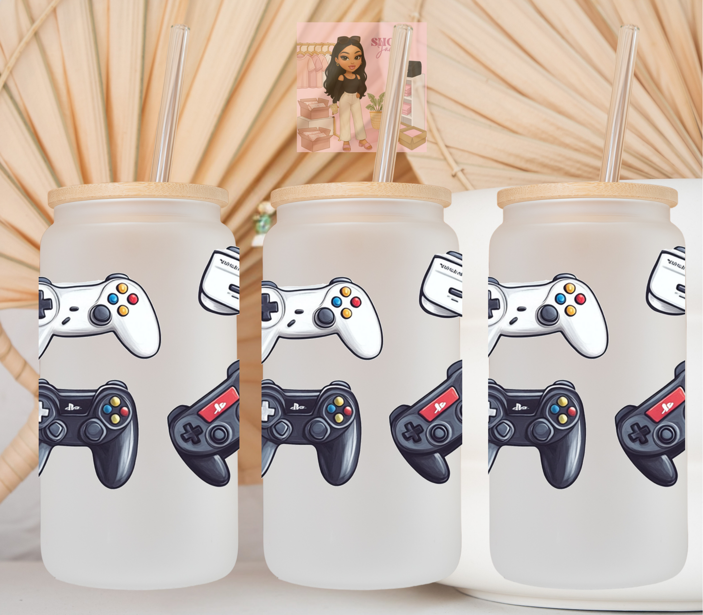 Gamer Controllers UvDTF cup wraps