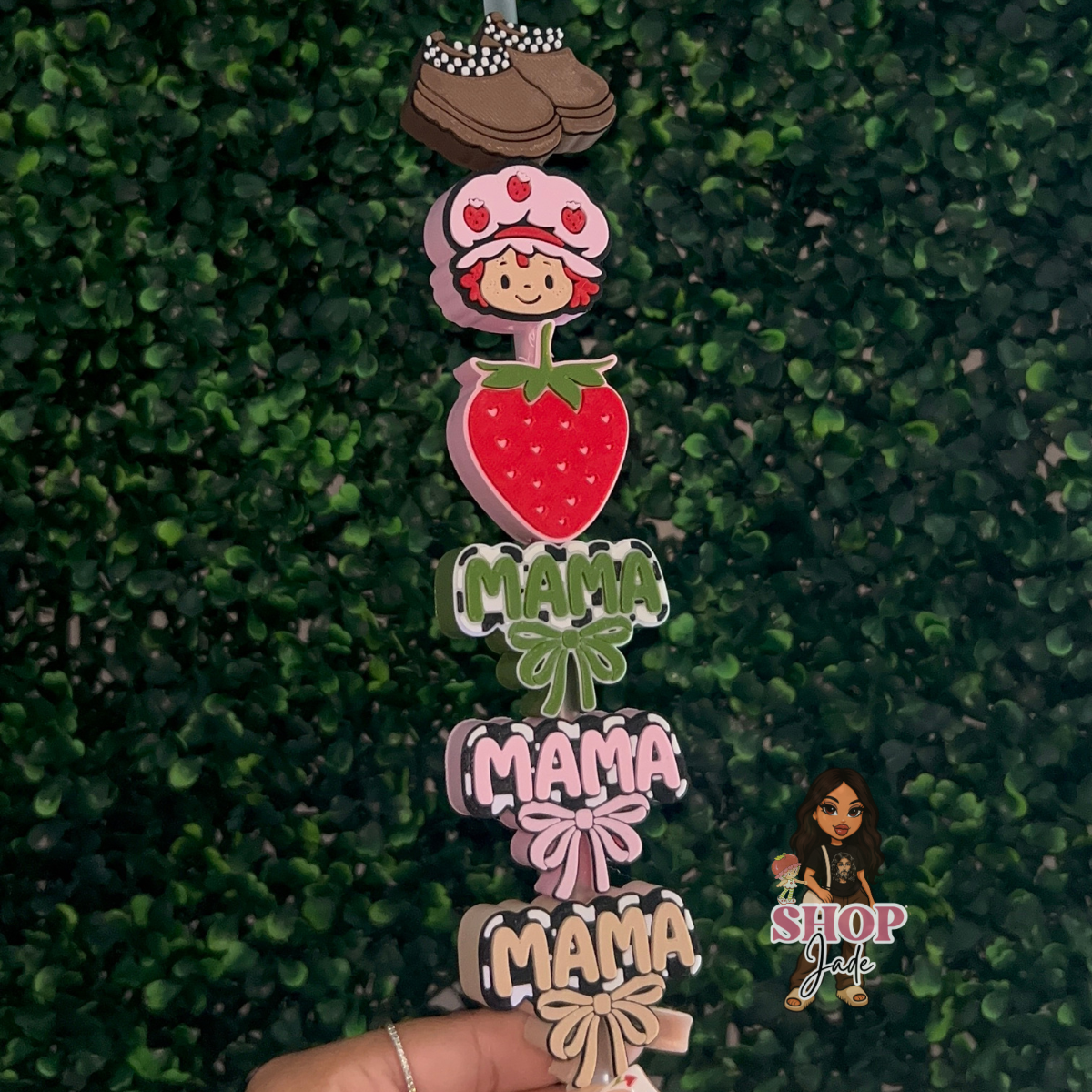 6pc mix standard straw toppers