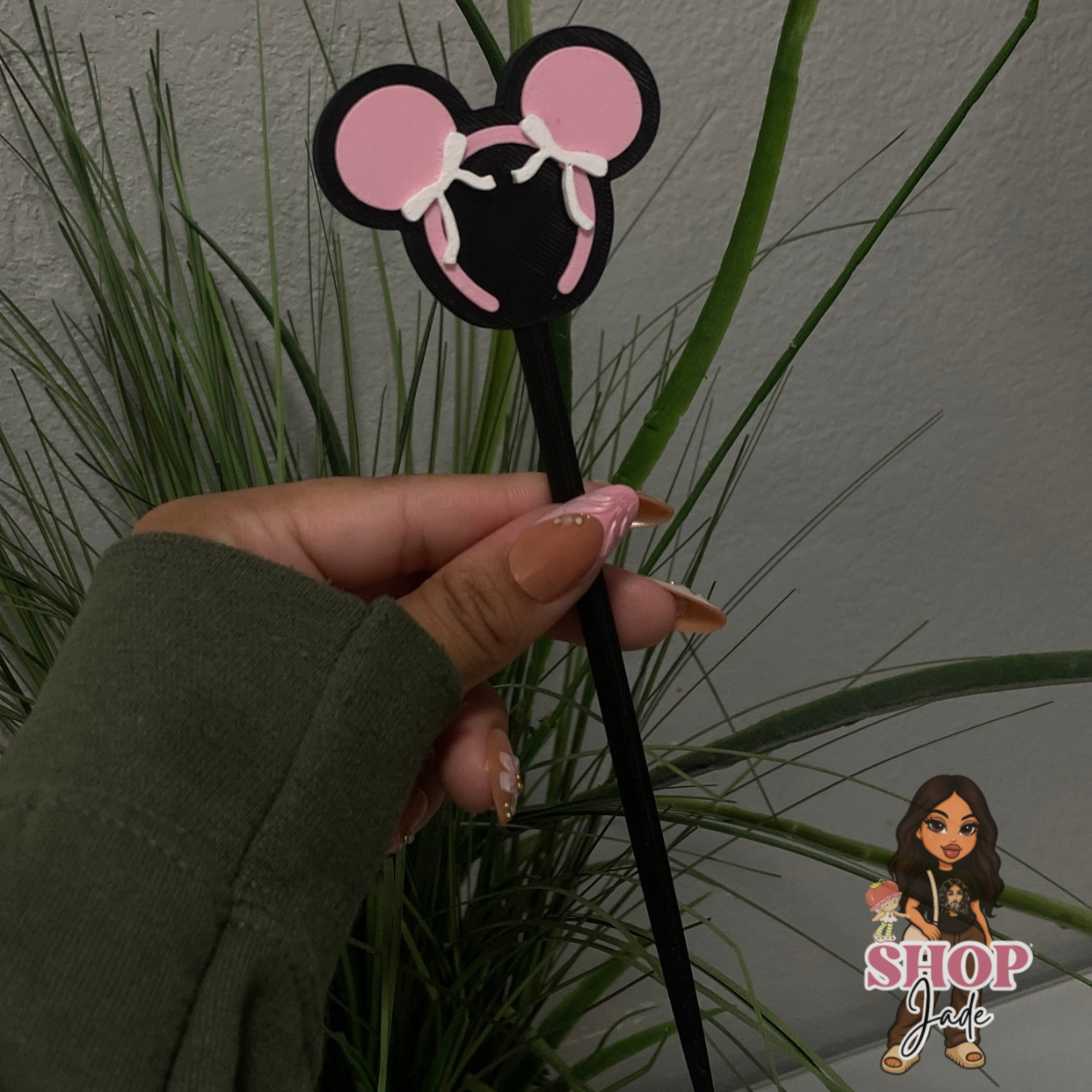 Magical Ears Black Pink Pokey Tool