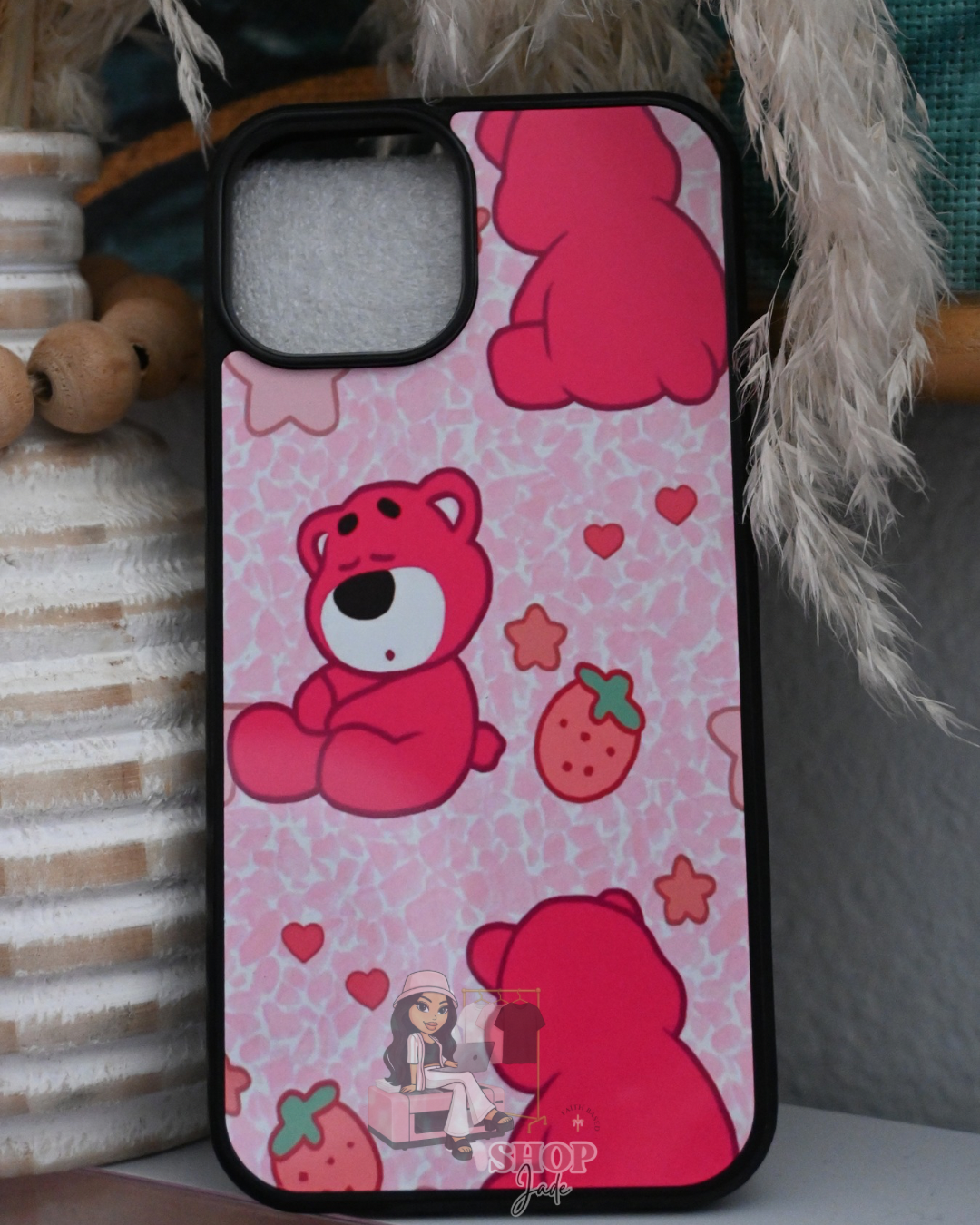 Pink Bear Loty iPhone cases