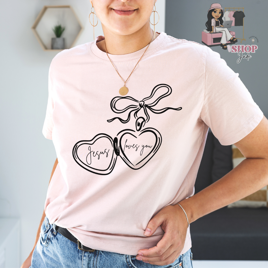 Jesus loves you (black) Comfort Colors Tees
