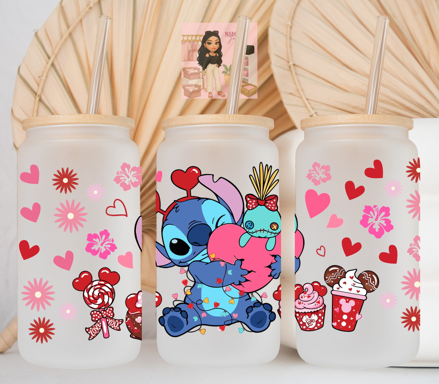 Blueman Snacks Valentines UvDTF cup wraps