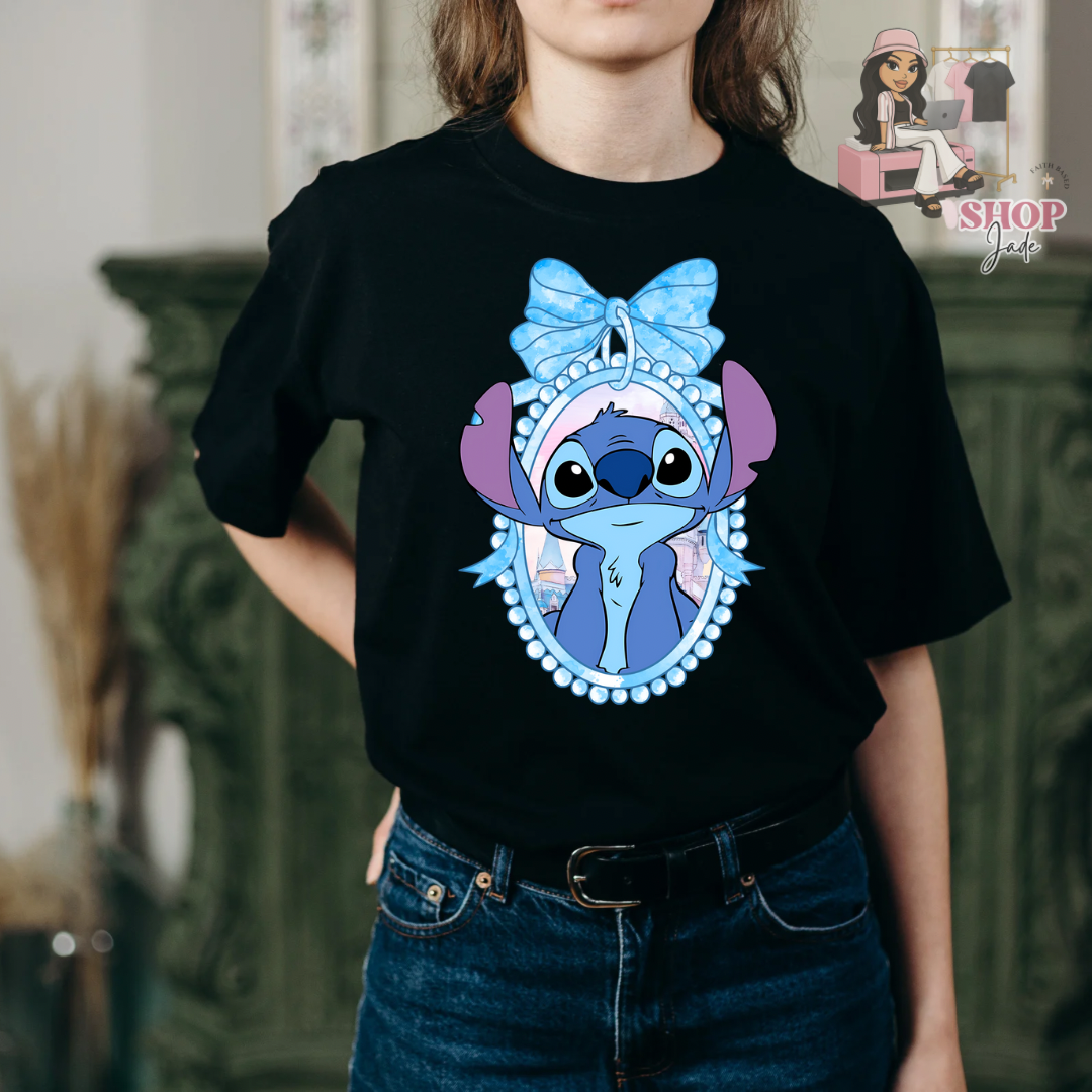 Blue alien coquette Tshirt