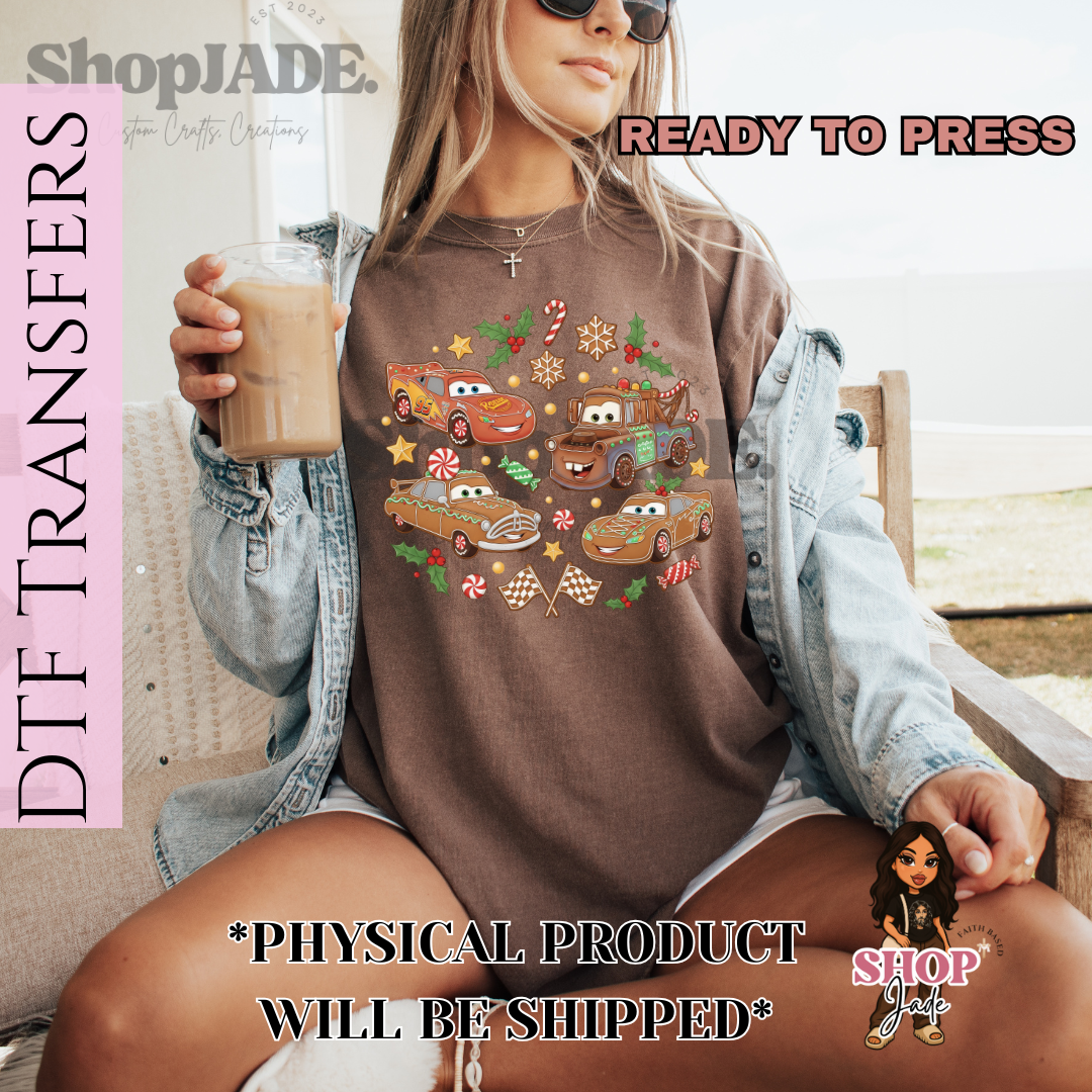 CH66 Car Gingerbread’s DTF Transfers (Ready to Press)