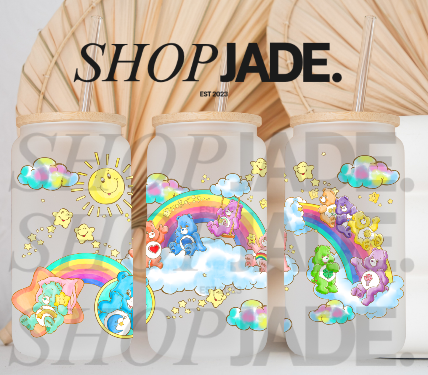 Colorful Bears Uv DTF Cup Wraps