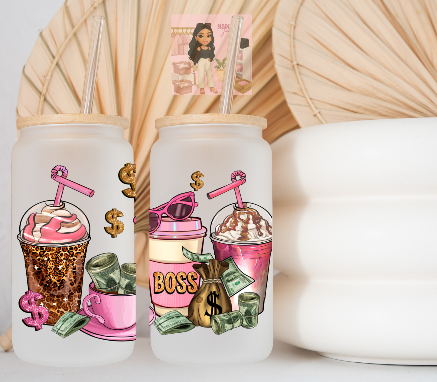 Pink Boss UvDTF cup wraps