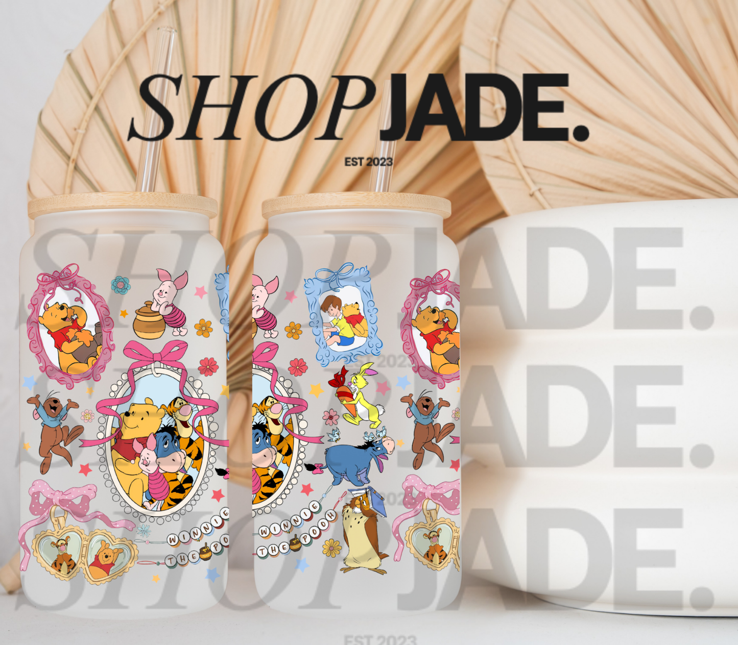 Bear Coquette Uv DTF Cup Wraps