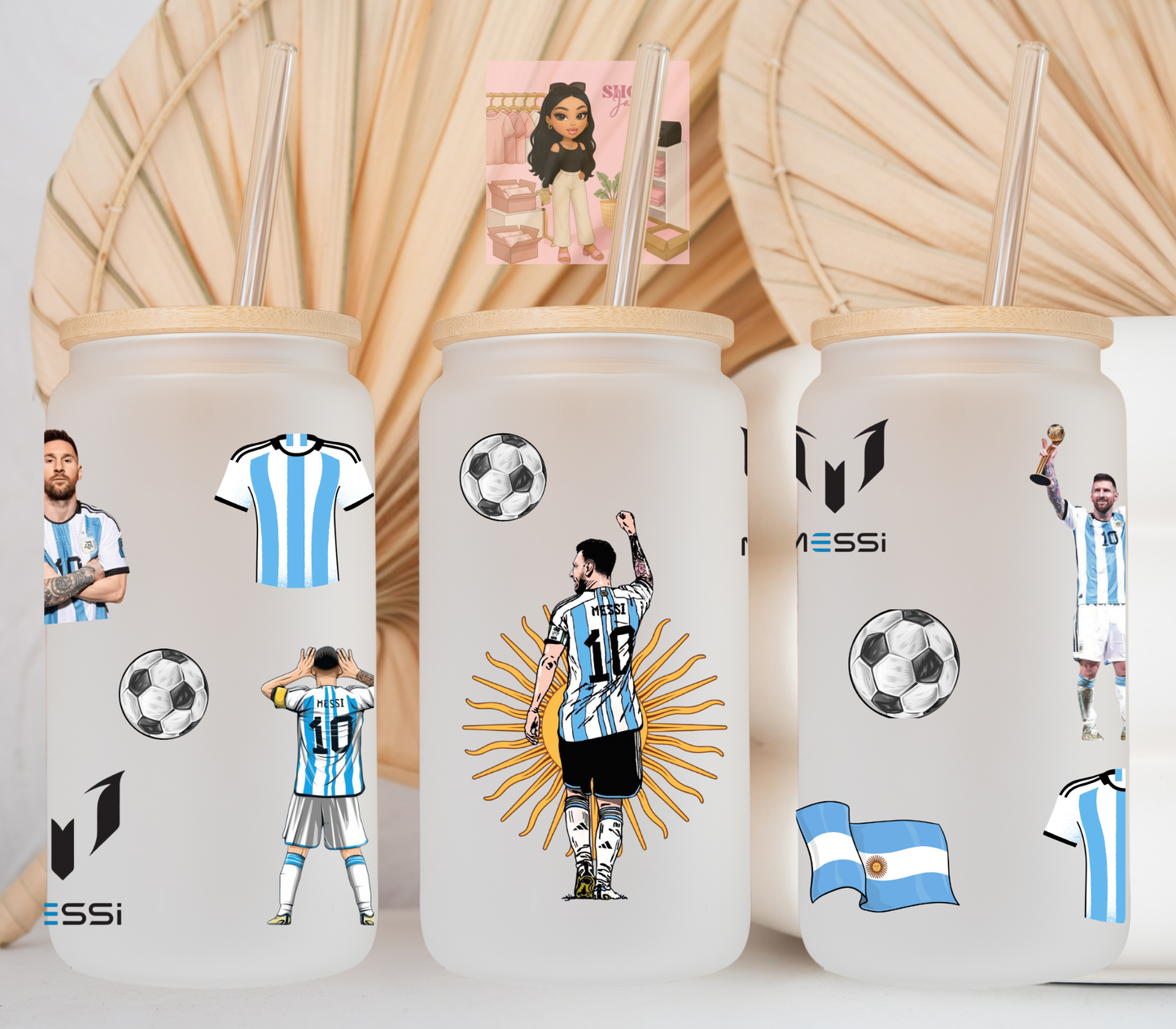 Argentina Messi UvDTF cup wraps