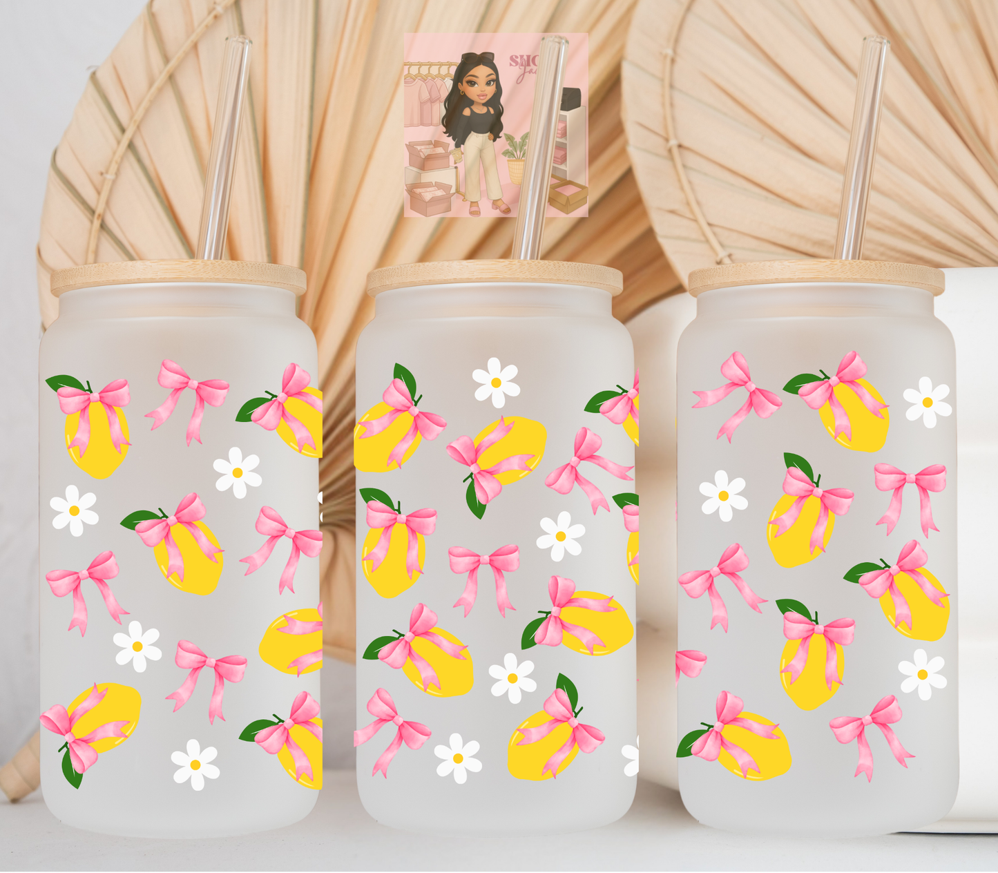 Lemon coquette UvDTF cup wraps