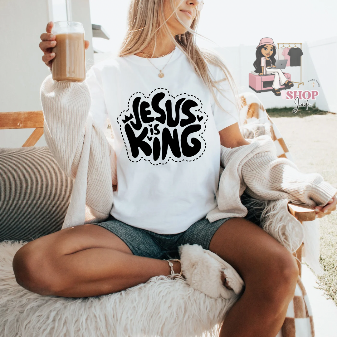 Jesus is king (black) Comfort color tees