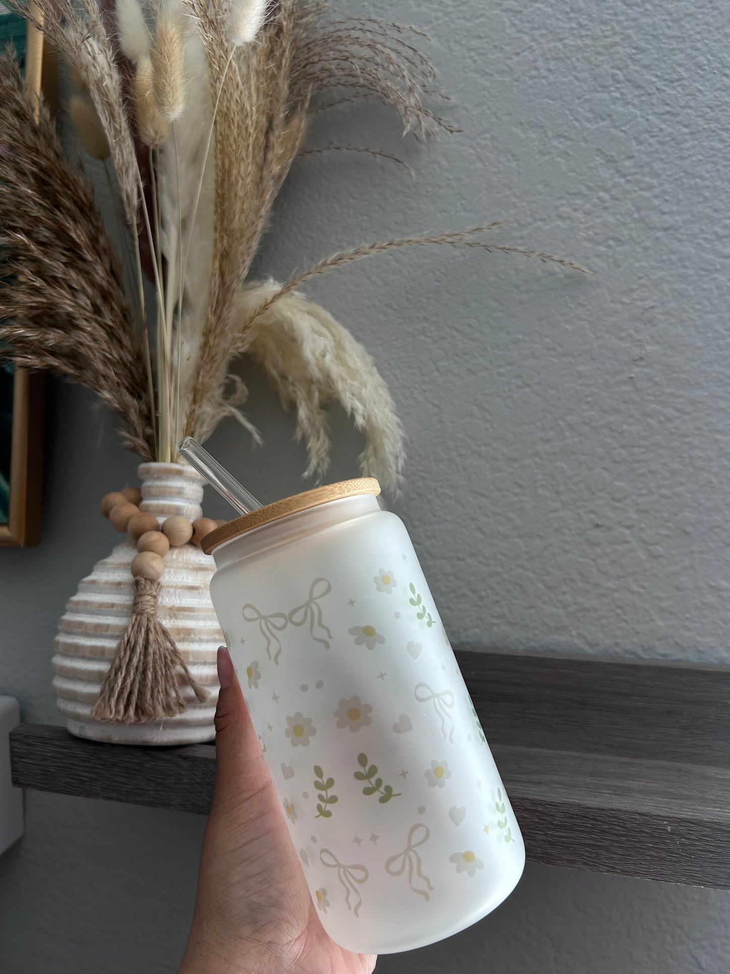 Jesus & Lamb Glass Cup