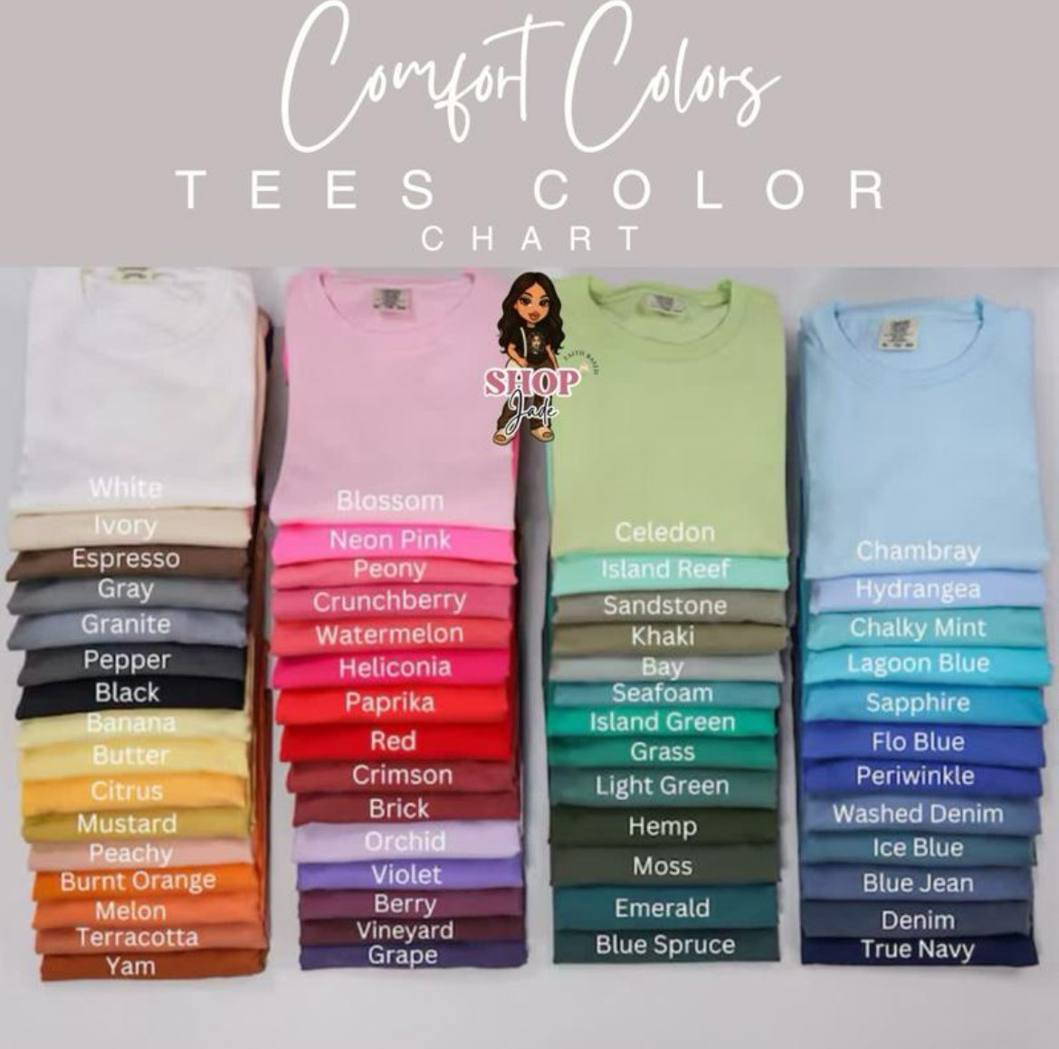LIVE: Comfort Color Tees (Reg. Size)