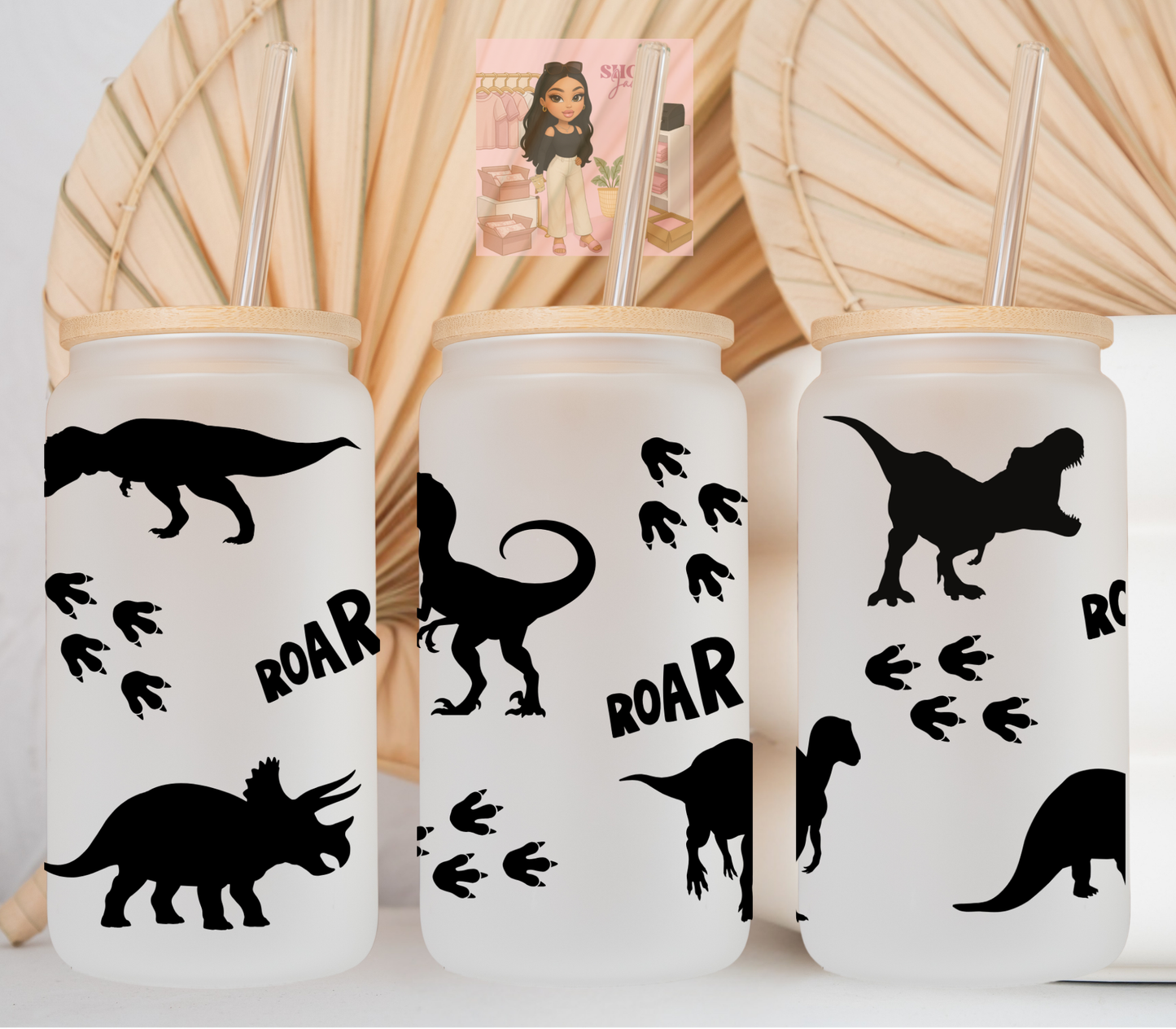 Clipart Dinos UvDTF cup wraps