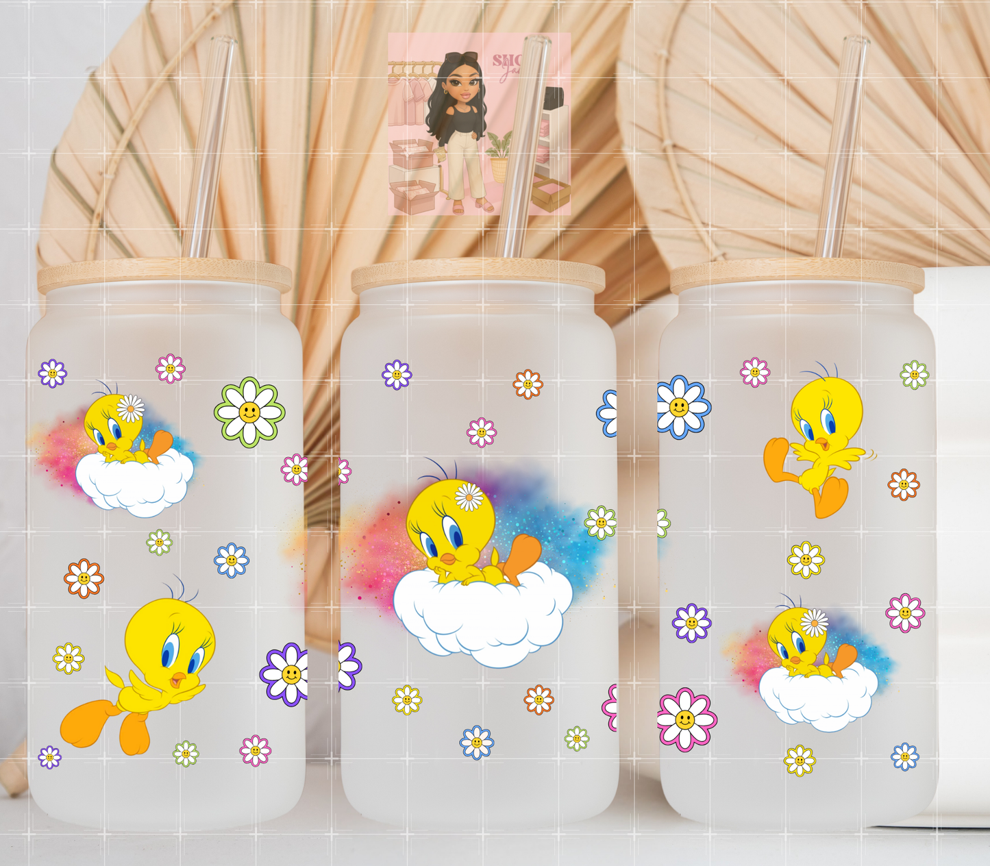 Clouds Bird UvDTF cup wraps