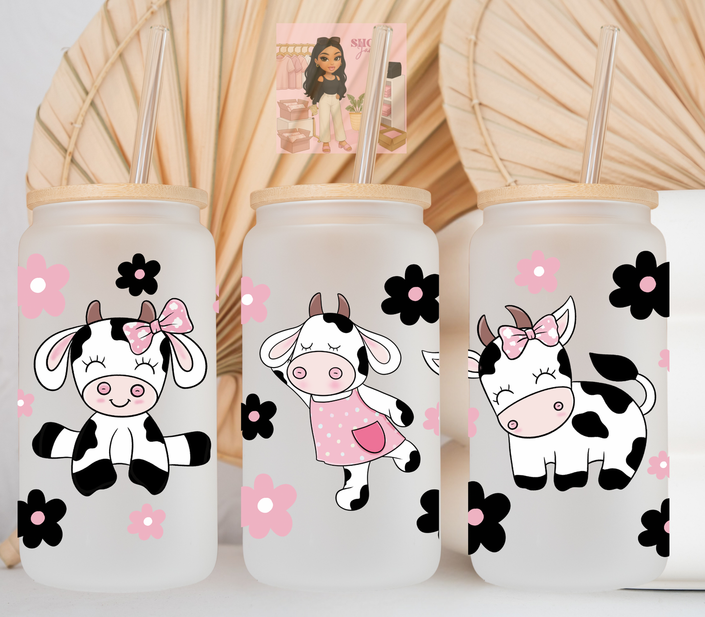 Girly Cow UvDTF cup wraps
