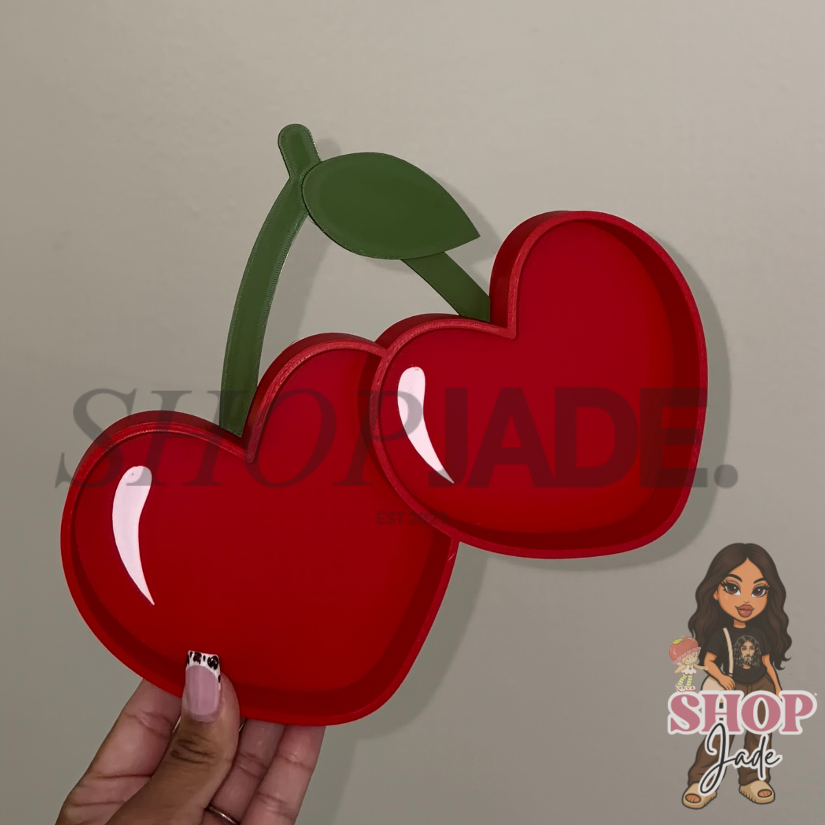 Medium Cherries Trinket Tray