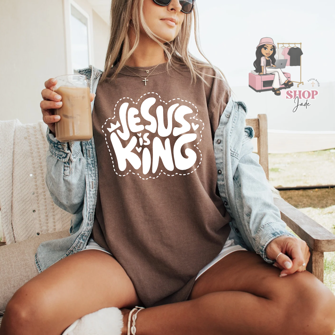 Jesus is King (white) tees