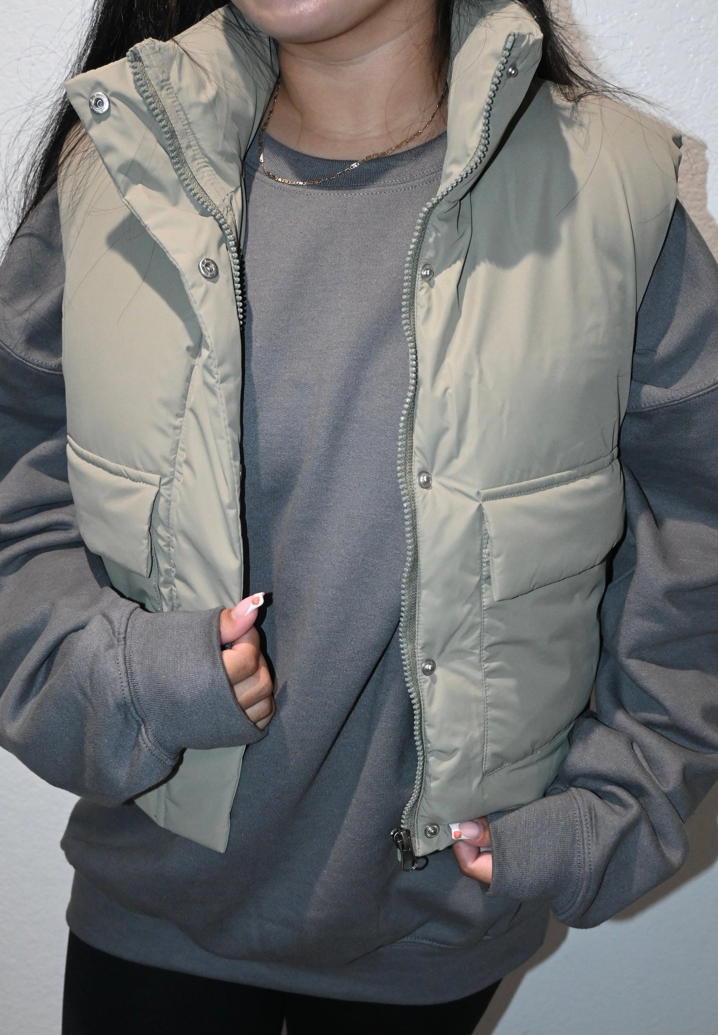 “Jenna” puffer vest w/ pockets