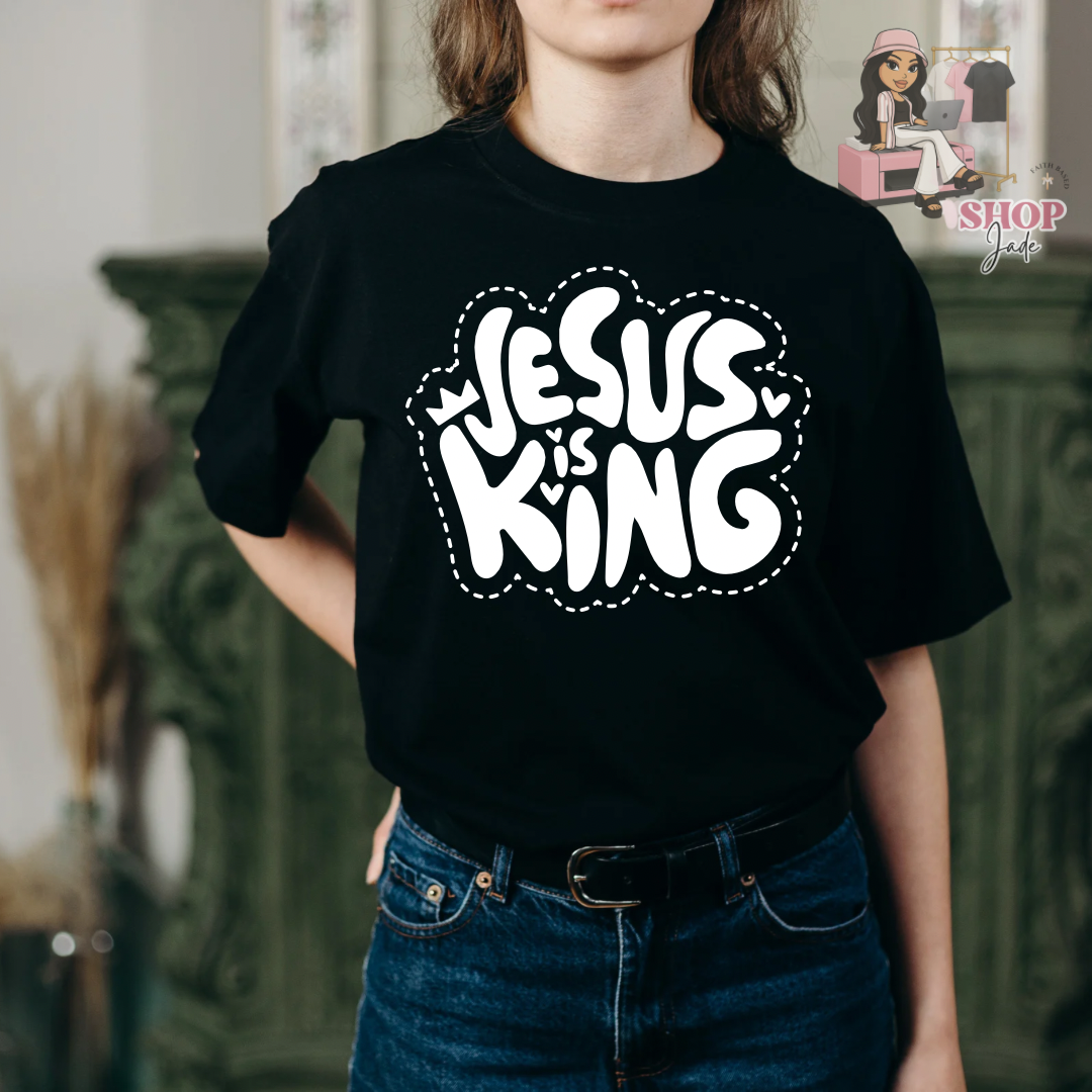 Jesus is King (white) tees