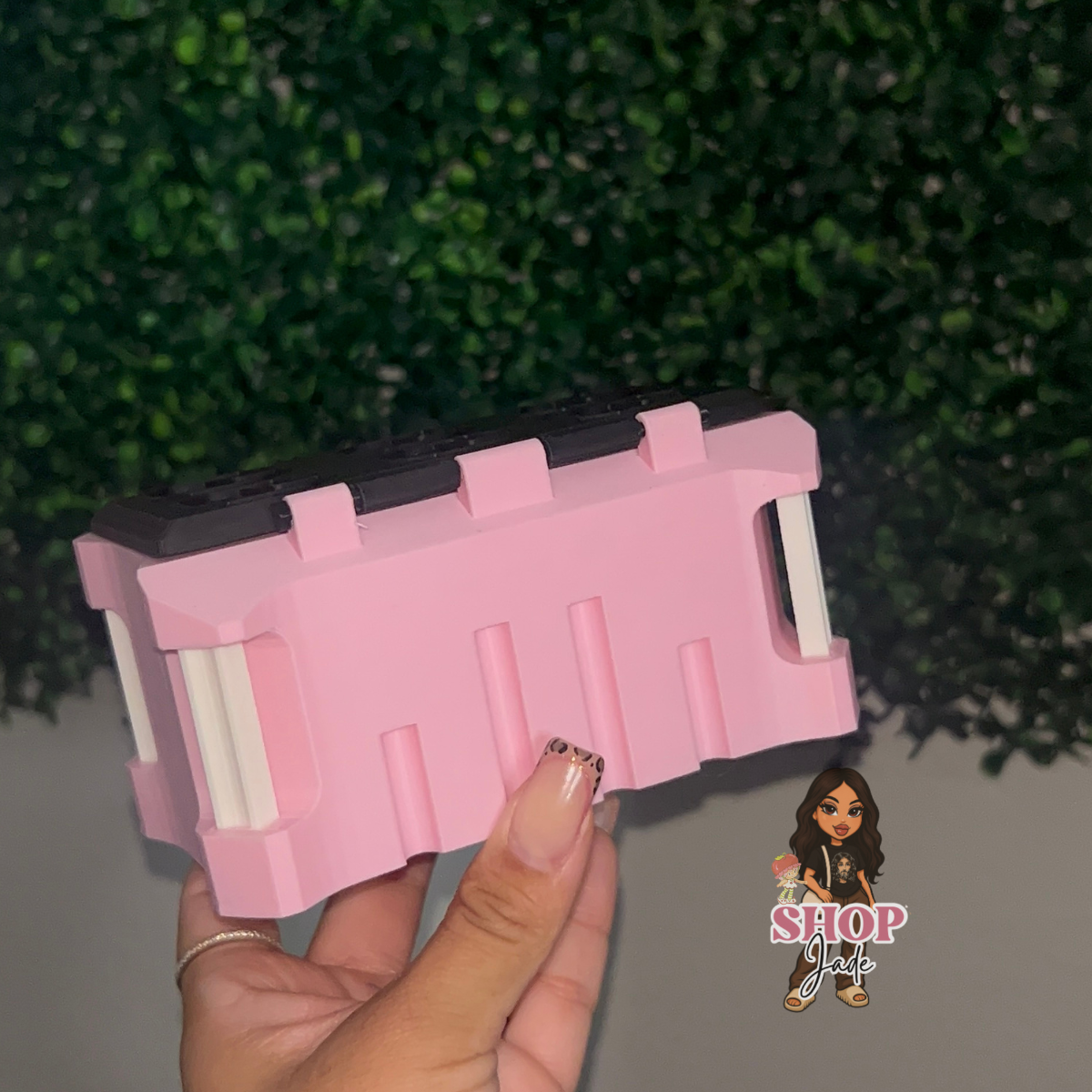 Pink 3D Milwauk Business card holder
