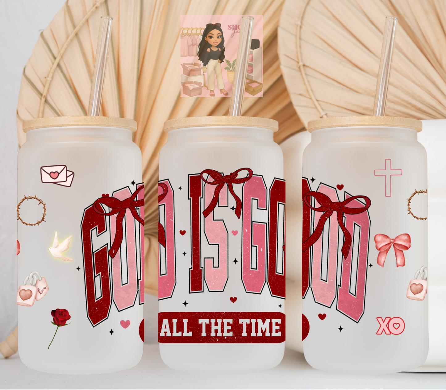 God is Good Valentines UvDTF cup wraps