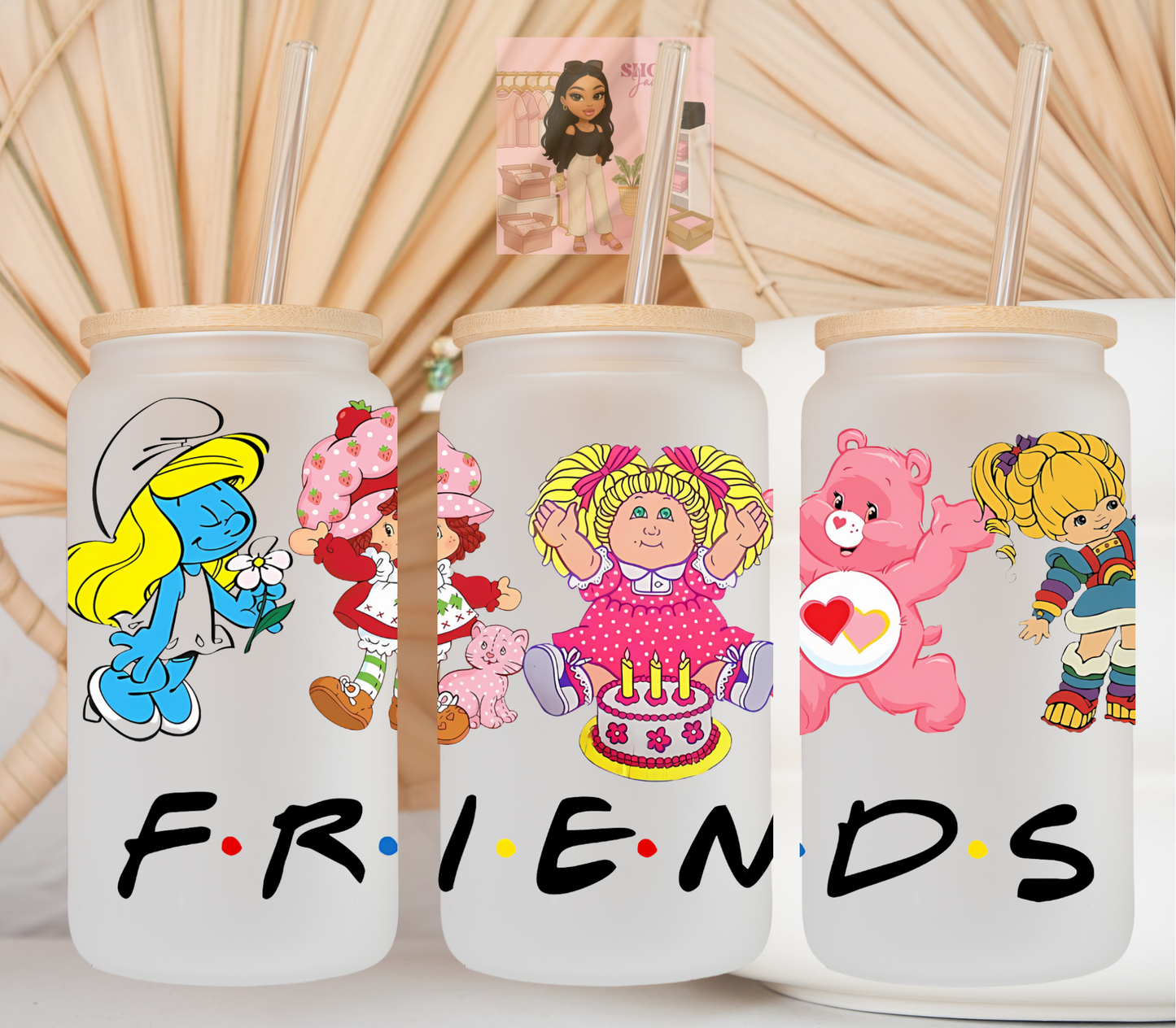Friends 80-90s UvDTF cup wraps