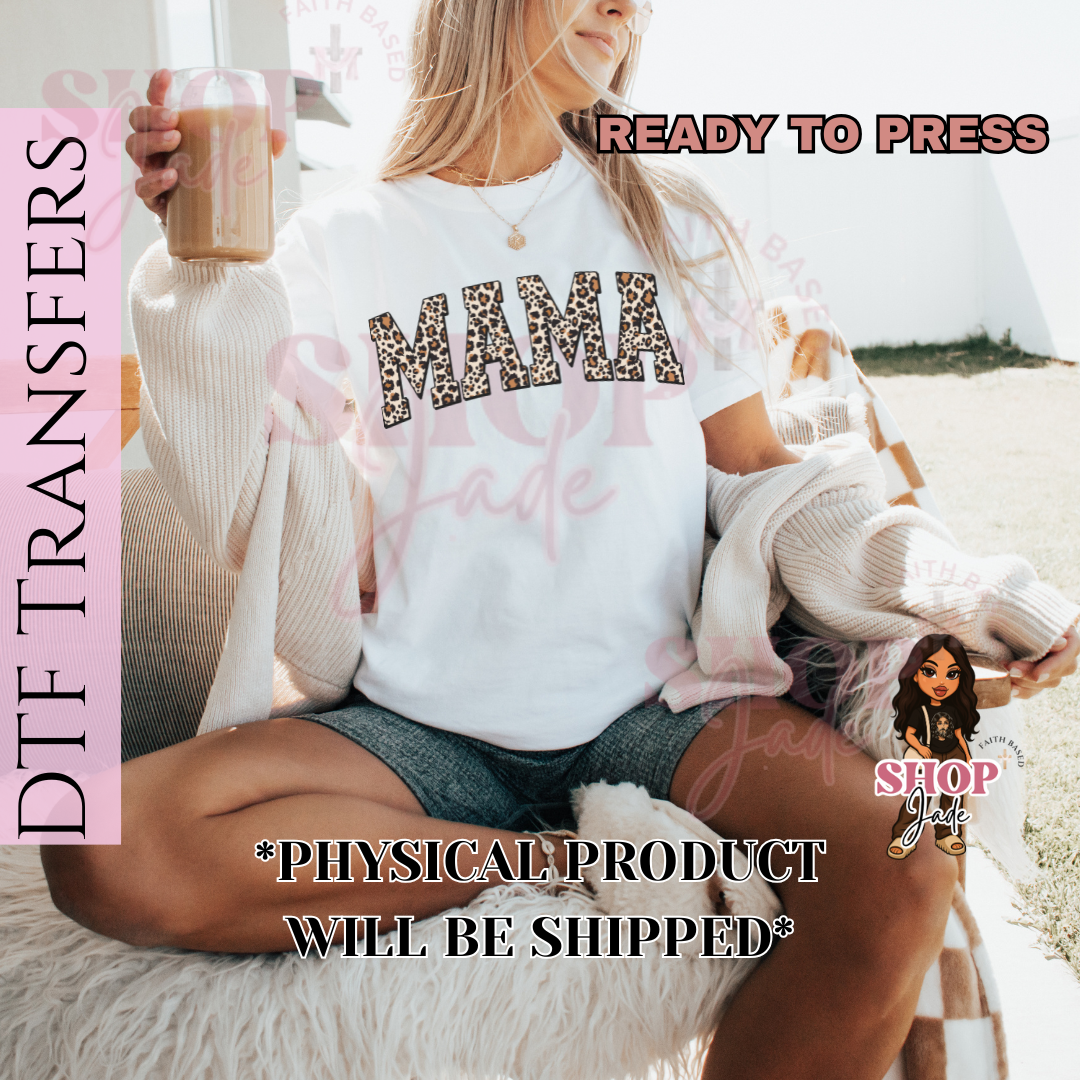 M3 Cheetah Mama DTF Transfers (Ready to Press)