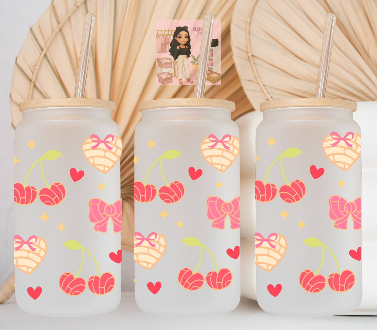 Coquette Conchita Cherries UvDTF cup wraps