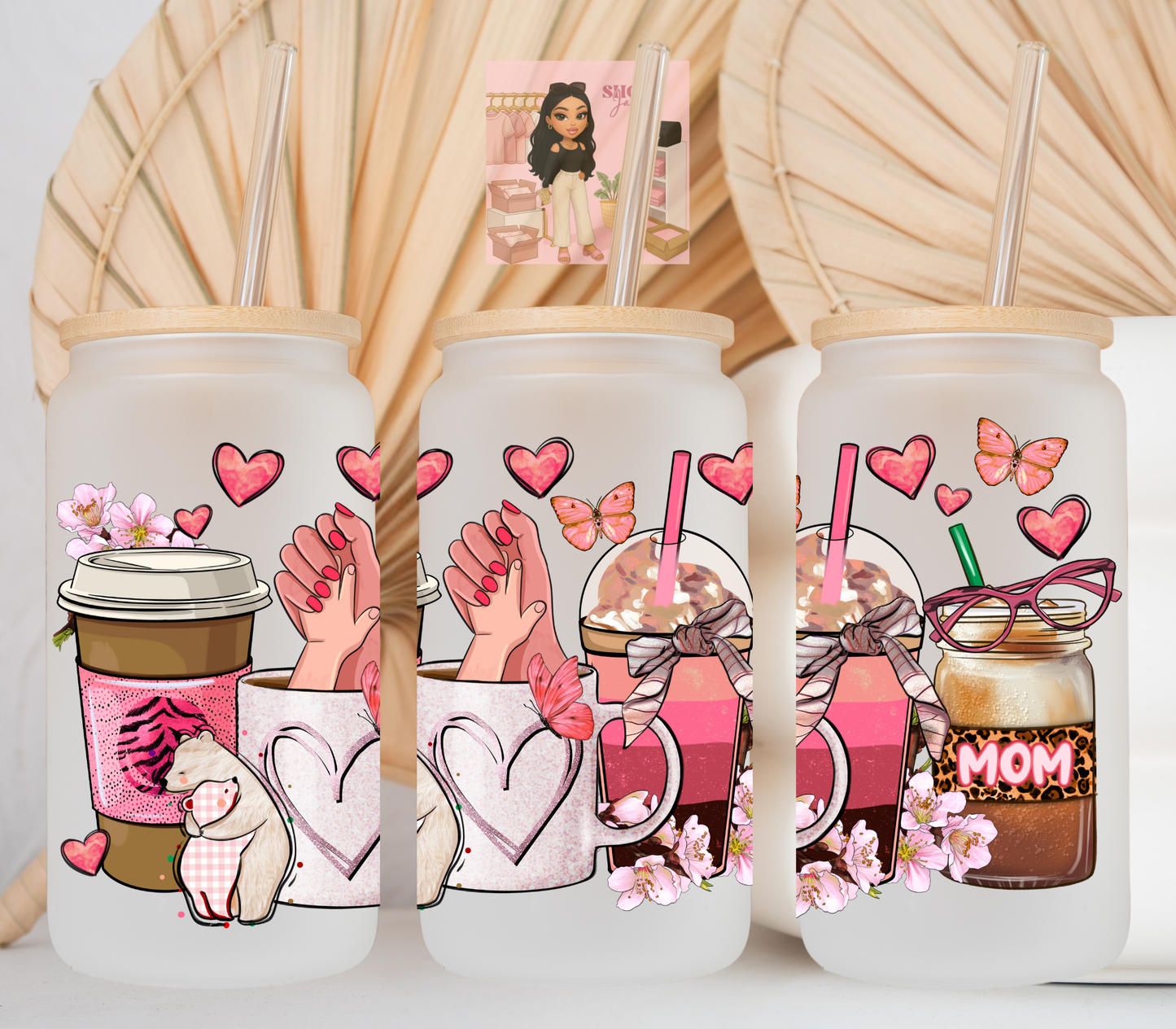 Mama Cub Coffee Cups UvDTF cup wraps