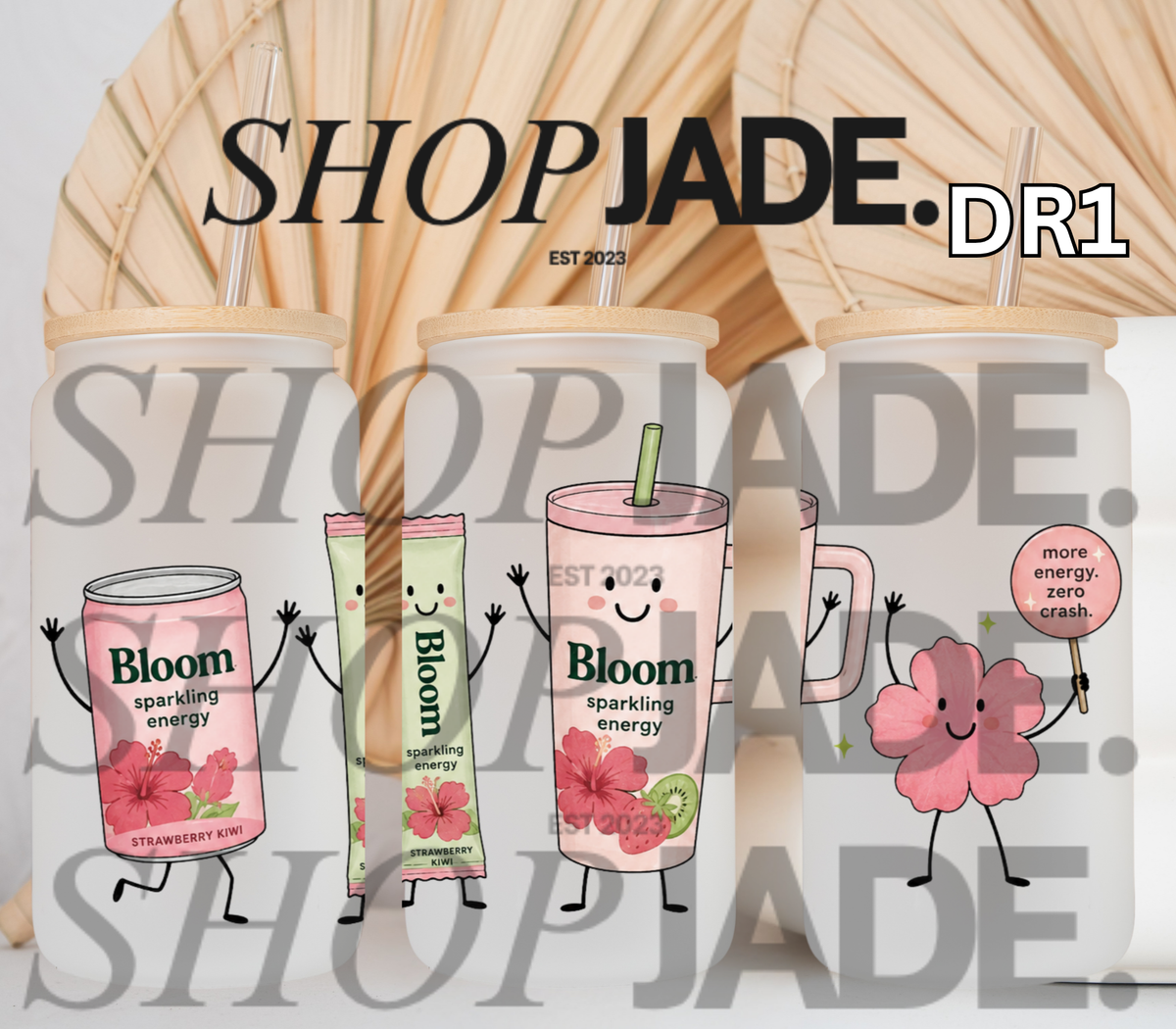 DR1 Cherry Blossom Energy UvDTF Cup Wraps