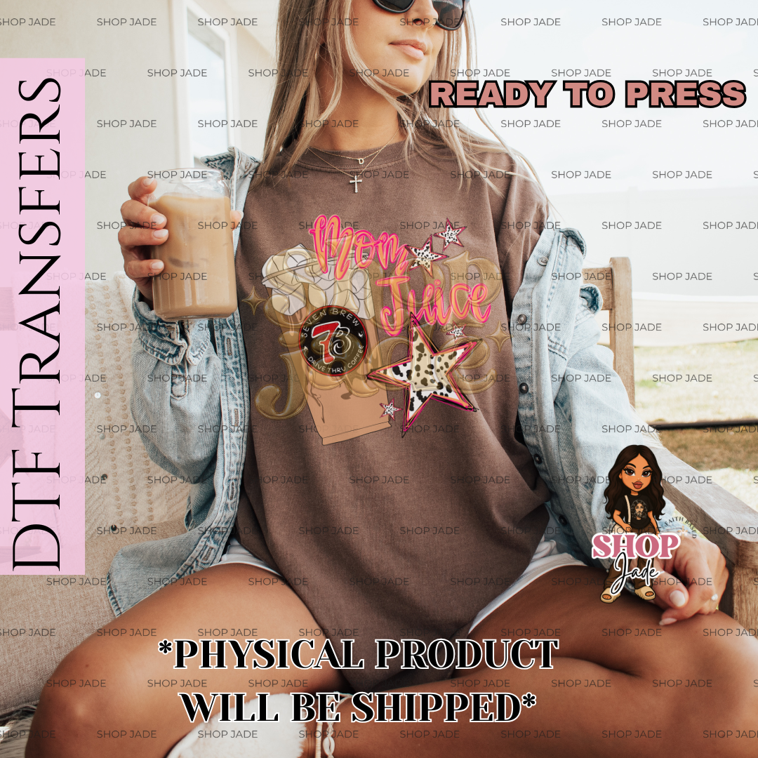 R31 Mom Juice Brew DTF Transfers (Ready to Press)