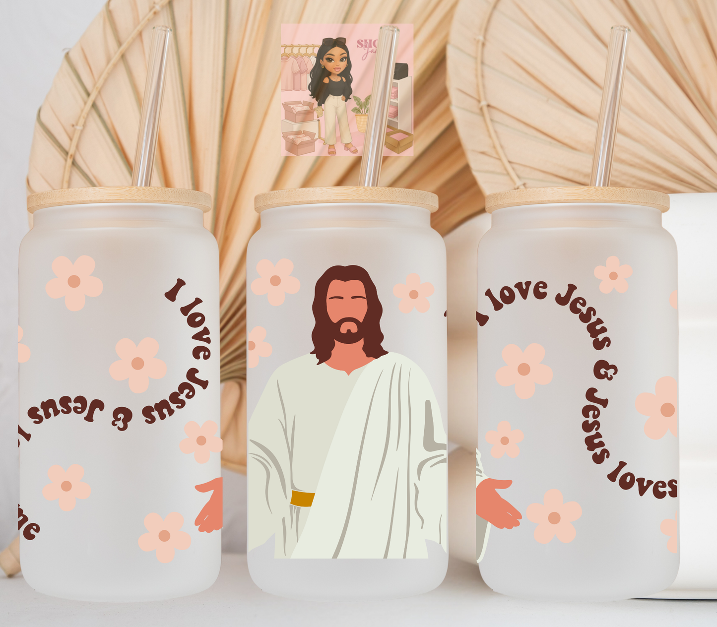 I love Jesus UvDTF cup wrap