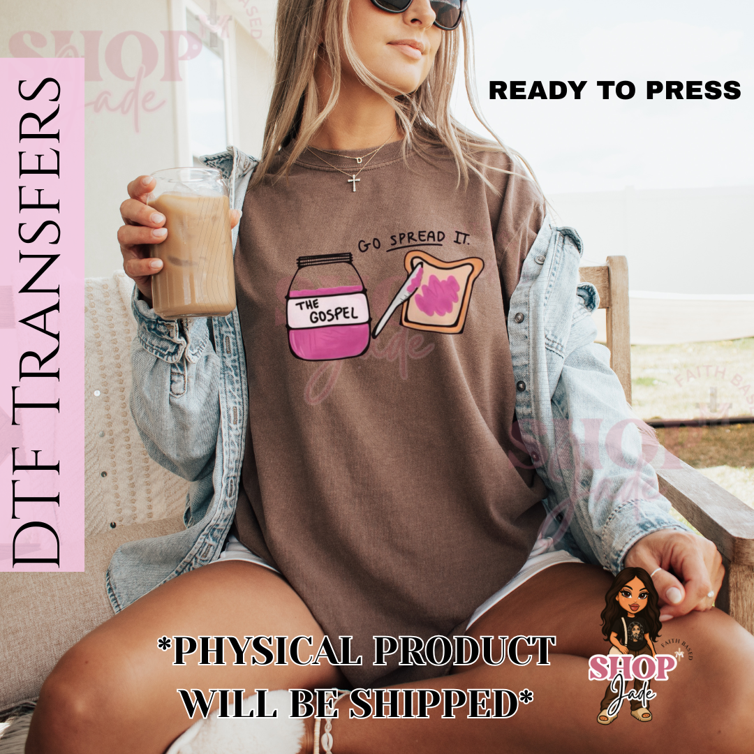 The gospel DTF Transfer (Ready to Press)