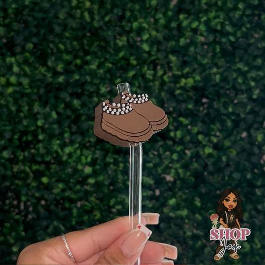 Boots Checkered Cozy Straw toppers