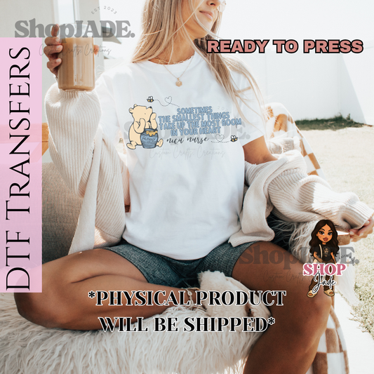 N2 Nicu Nurse Bear DTF Transfers (Ready to Press)