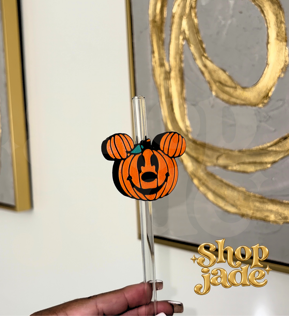 Ears Pumpkins Stanley Straw toppers
