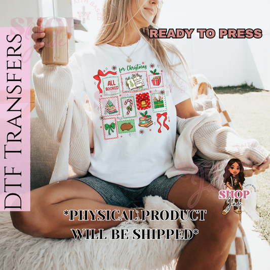 CH29 All booked for Christmas DTF Transfers (Ready to Press)