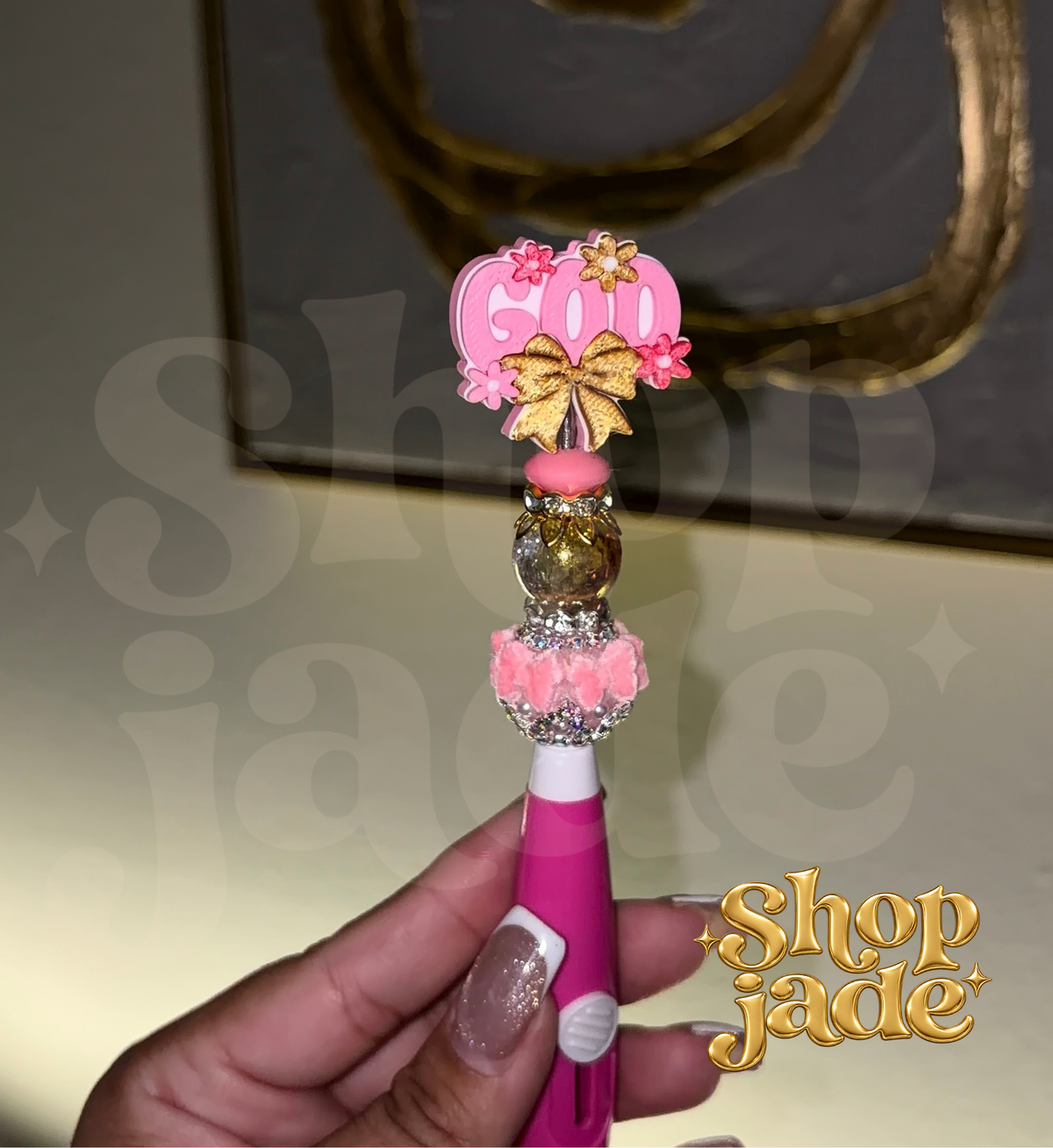 God Floral Pen Toppers