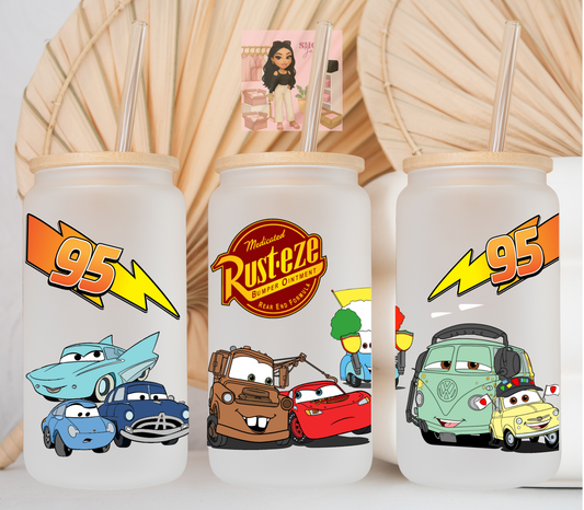 Cars Rust Friends UvDtf cup wrap