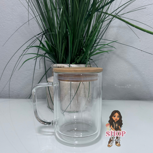 15oz Glass Snowglobe Mug