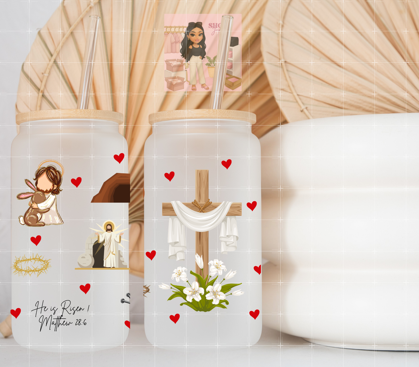 He is Risen Faith UvDTF cup wraps