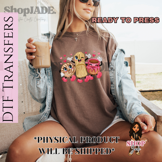 V5 Pan Dulce Valentines DTF Transfers (Ready to Press)