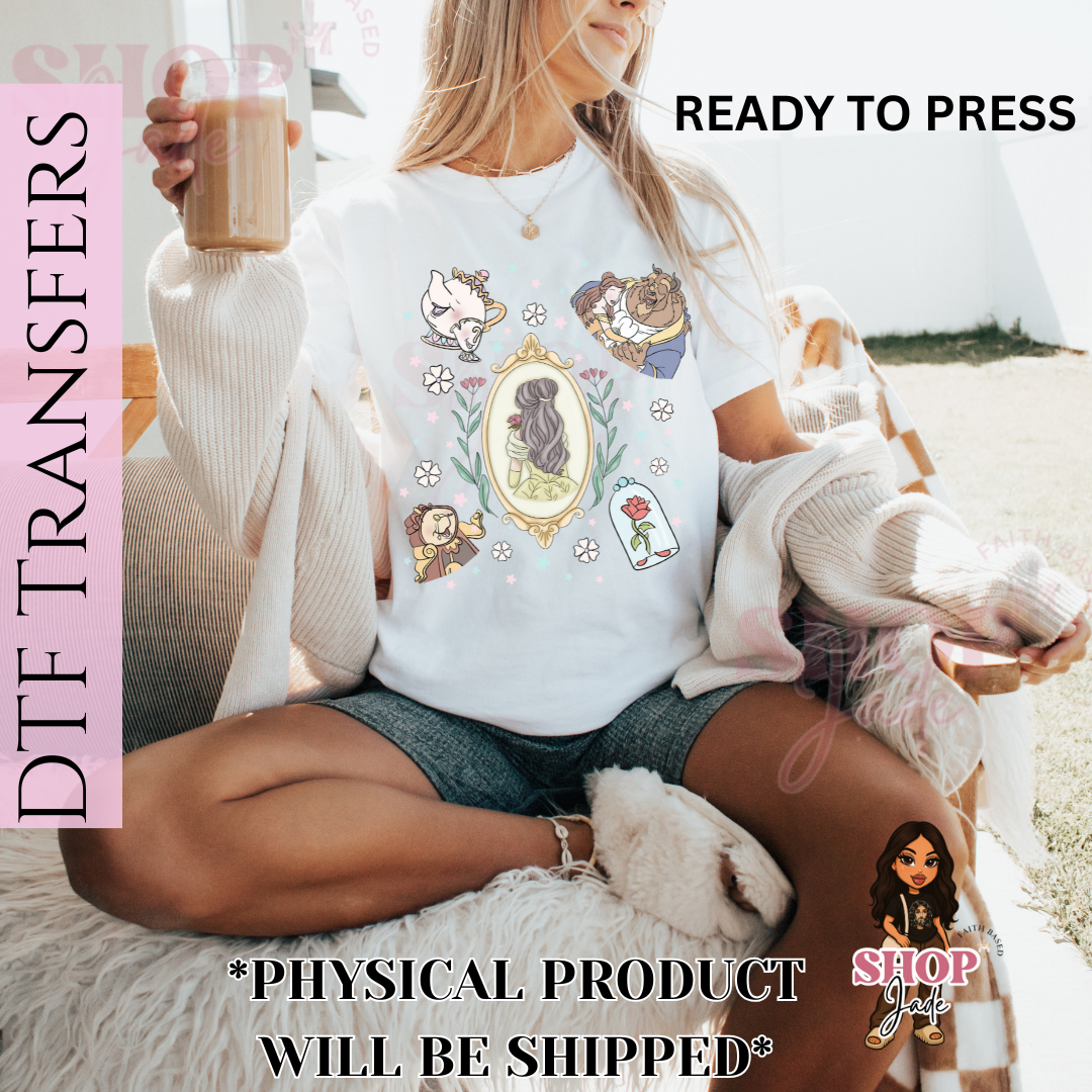 Belle DTF transfer (ready to press)