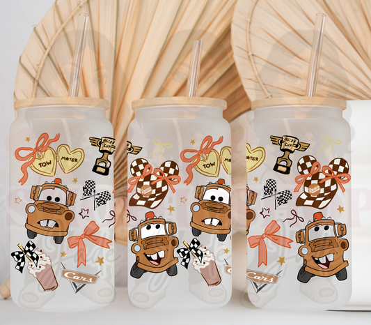 Brown Car Coquette UvDTF cup wraps
