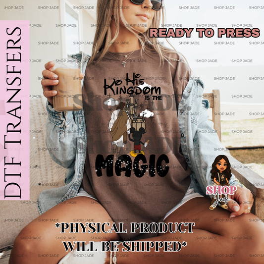 F127 Jesus Magic DTF Transfers (Ready to Press)