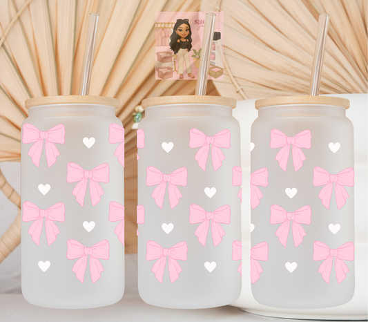 #1 Thick Bows & Hearts UvDTF cup wraps